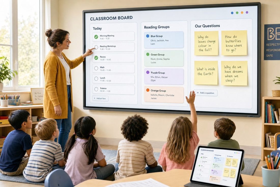 Classroom Board concept render