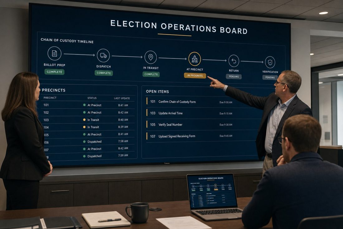 Election Operations Board concept render